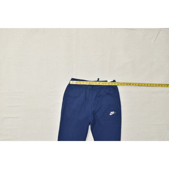 Nike Men's Regular Size S Blue Fleece Standrad Straight Sweatpants NEW B2707-410 - Picture 6 of 8